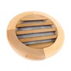Miller Shingle Round Clear Cedar Vent, Flush Mount - 12