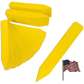 TAGKRAFTERS 4" x 5/8" Yellow Premium Pot Stakes - 2,000 Pcs - Plastic Plant Tags and Labels - Nursery Garden Tree Labels Waterproof Writeable | Made in The USA |
