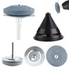 ASTARON 4 PCS Lawn Mower Blade Sharpener(UPGRADED) for Drill and