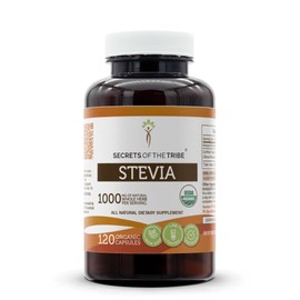 Stevia USDA Organic 120 Capsules | Made with Organic Vegetarian Capsules and Organic Stevia (Stevia Rebaudiana) Dried Leaf (120 Capsules)