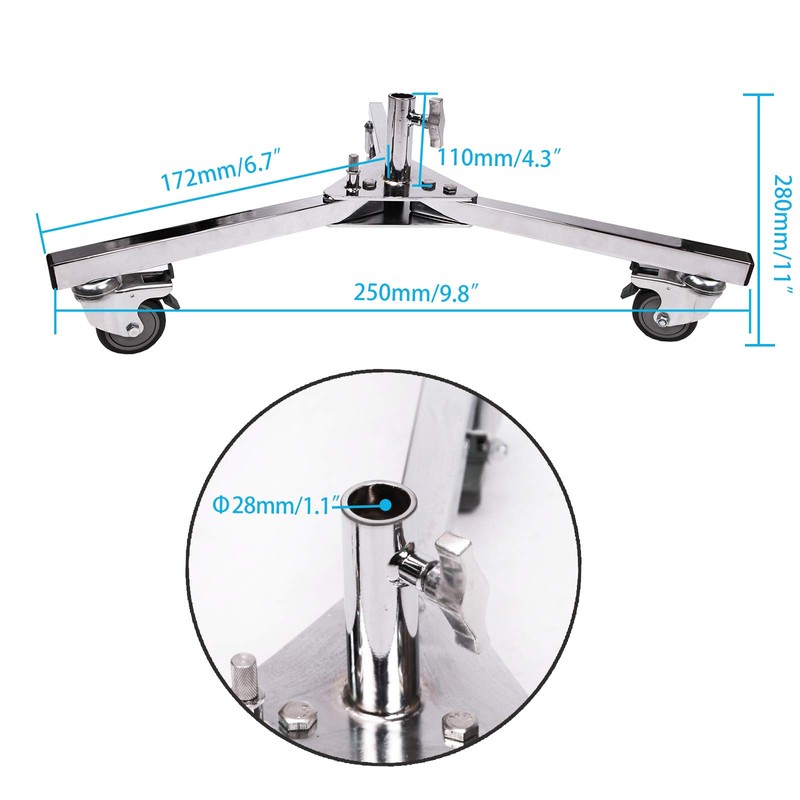 Light Stand Adapter 1/8" to 5/8" Stud Spigot Adapter for
