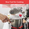 2Pcs Thermometer Pot Clip Holder, Windspeed Red Candy Thermometer Pot