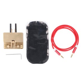 CW Morse Code Key Automatic Magnetic Double Paddle CW Key for Telecommunication 3.5mm Jack