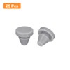 Uxcell 25Pcs Silicone Plugs, Grey Hole Stoppers, 6-7mm Hole Size,