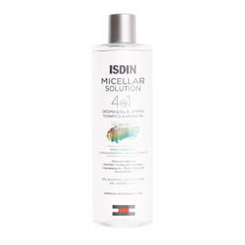 ISDIN Micellar Solution 4 en 1 Agua Micelar Limpia, Desmaquilla, Hidrata y Tonifica, 400ml                                                            