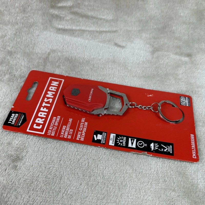 Craftsman Bottle Cap Opener - LED Keychain