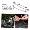 SUPVOX 30pcs Fishing Steel Wire Leaders Double Locking Snaps Biteresistant