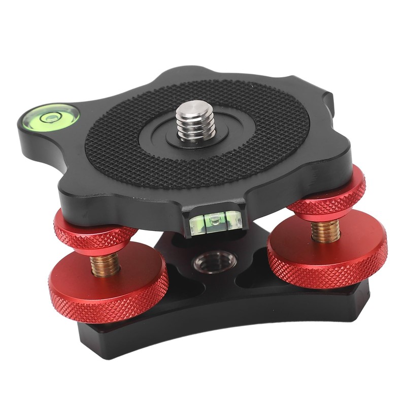 Tripod Head Leveling Base, Universal Compatibility, Precise Angle Adjustment, Premium