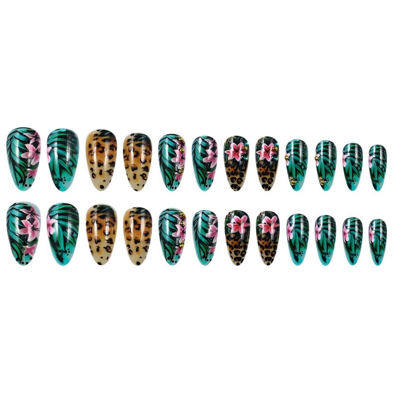 Press on Nails Medium Almond SWEKKE Fake Nails False Nails