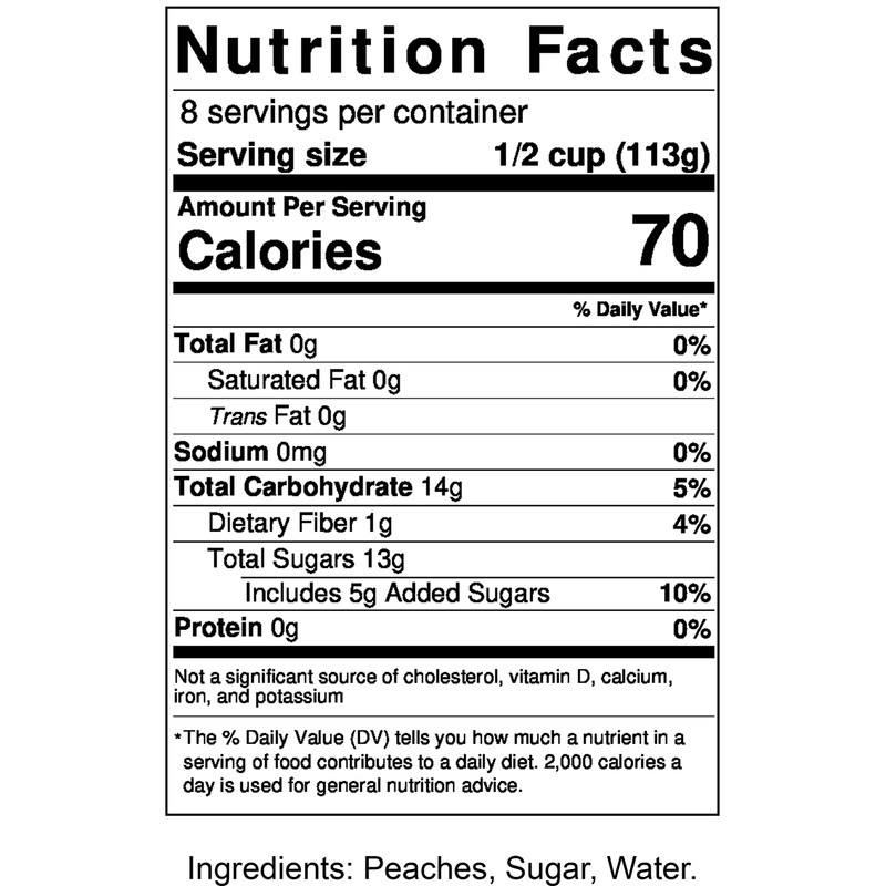 Amish Made Canned Fruit (Old Fashioned Peach Sliced (2-32 oz.