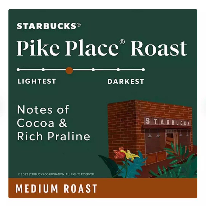 Starbucks Pike Place Medium Roast Ground Coffee (40 oz.)
