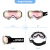 JRZHX Premium Ski Goggles for Men & Women, Anti-Fog Snowboarding