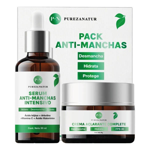 Pack Antimanchas Aclarante Intensivo Antiedad Facial todo Tipo De Piel