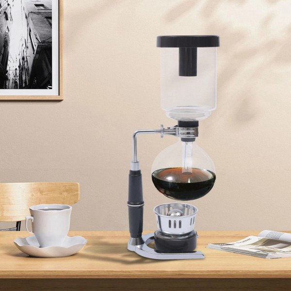 Unbranded Glass 5 Cup Tabletop Siphon (Syphon) Coffee Maker Brewer