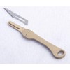 ILEAF Brass Daily Mini Pocket Folding Utility Knife with 10