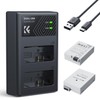 K&F Concept LP-E8 Battery and Dual Slot Battery Charger for