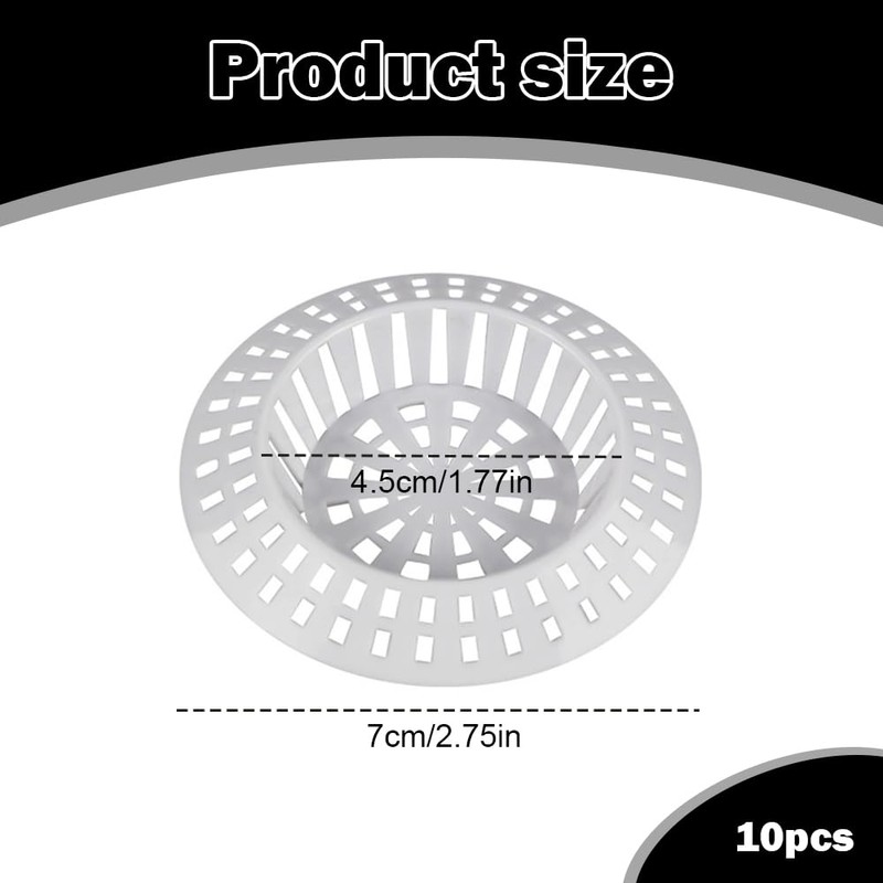 10Pcs Plastic Sink Strainers & Hair Catchers,hair catcher for shower