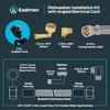 Eastman 6 Ft. Dishwasher Installation Kit, Braided Stainless Steel Supply