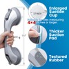 LEVERLOC Shower Grab Bar, 12 Inch Suction Grab Bars for