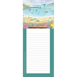 Otter House Magnetic Memo Notes Pad and Pencil - Coastal Beach Scene Design - Lovely Gift Idea - from