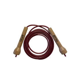 AMPRO Adjustable Deluxe Wooden Handle 10ft Speed Rope - Skipping Rope