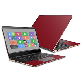 MightySkins Skin Compatible with HP Spectre x360 Convertible 15.6" (2017) - Solid Burgundy | Protective, Durable, and Unique Vinyl Decal wrap Cover | Easy to Apply, Remove | Made in The USA