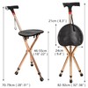 LINGTHIN Cane with Seat for Men 220 lbs Capacity, Height