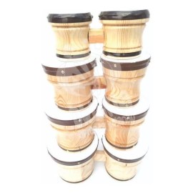 Didakta Bongo Doble De Madera Fino Chico,  24x11cm. Musical