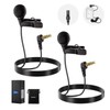 NEEWER ø4mm Mini Lavalier Microphone (2 Pack), Clip On Wired