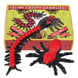Slimy Creepy Crawlies Spider and Centipede in a Box