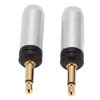 3.5mm Repair Plug Solder Type Gold Plated Replacement Mono Male