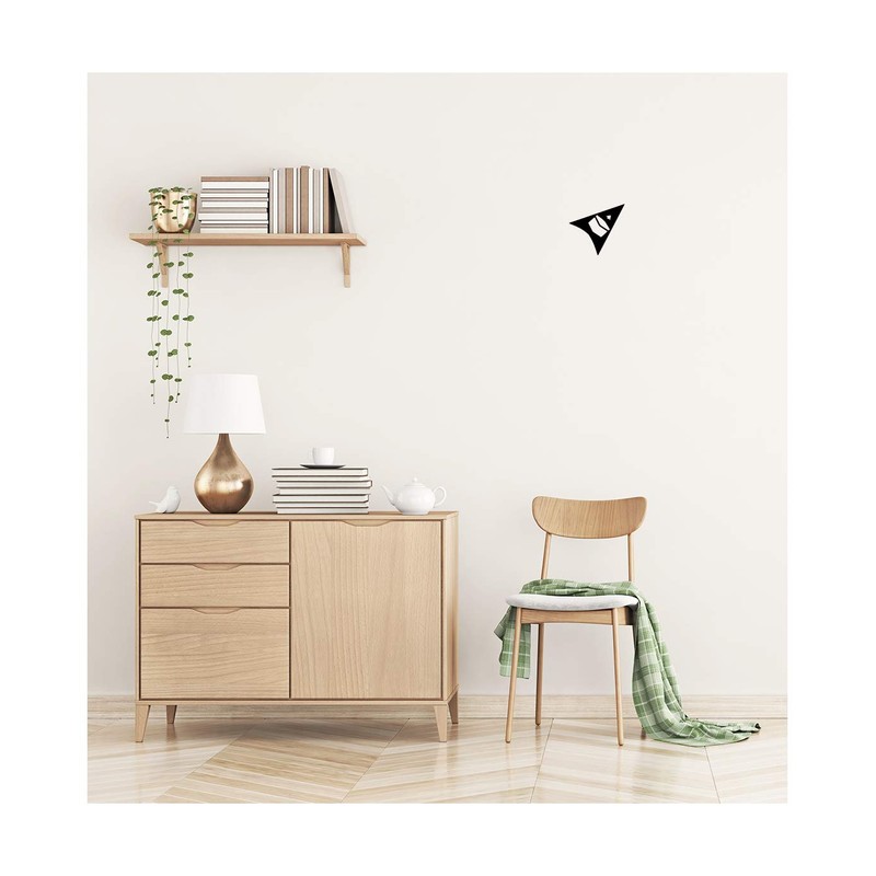 Qibla Direction Pointer (2pk) - Wall/Ceiling Decal Sticker (S005M) (Black)