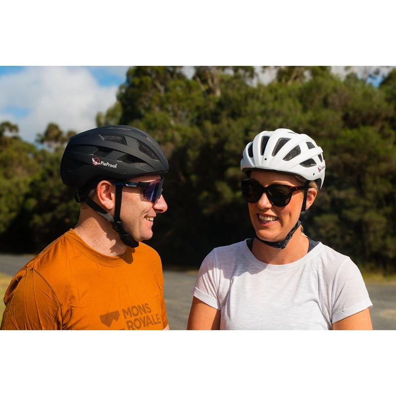 PieProof Cycle Helmet (Matt White, Small (52-54cm))