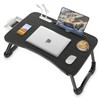 Zapuno Laptop Lap Desk, Foldable Laptop Table Tray with 4