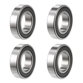 sourcing map 6902-2RS Deep Groove Ball Bearings Z2 15mm x 28mm x 7mm Double Sealed Carbon Steel 4pcs