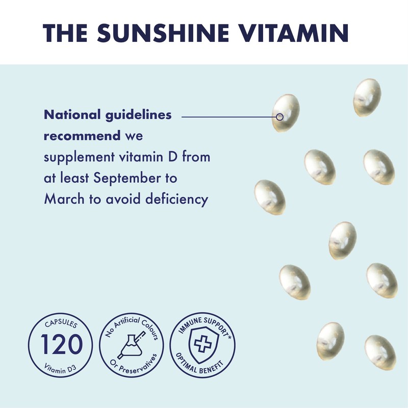 Higher Nature - Vitamin D3 - Supports Immunity - Supports
