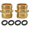Adaptador de latón para manguera 3/4" macho a macho –