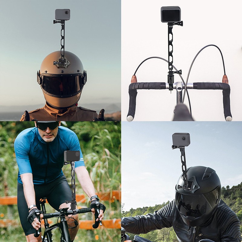Helmet Extension Arm Black 250MM Aluminum Alloy Hollow Action Camera