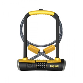 Onguard Akita Non-Coil Cable Lock with Key, White