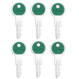 6PCS Heavy Equipment Ignition Keys for NG100 Advanse Lifts, Arrov Lifts, Terex telehandlers, Vermeer trenchers, Lull telehandlers