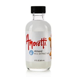 Amoretti - Almond Extract Water Soluble 2 oz - Highly Concentrated & Perfect For Pastry, Savory, Brewing, and more, Preservative Free, Vegan, Kosher Pareve, Keto Friendly
