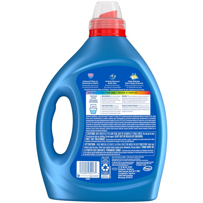 Persil Activewear Clean, Liquid Laundry Detergent, High Efficiency (HE), Deep