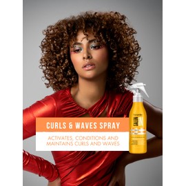 Salon In Recamier Curls and Waves Spray | Curl Activator & Refresher | Frizz Control & Shine | For Wet or Dry Hair | For Curly and Wavy Hair | 10.1 fl.oz.