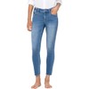 VERVET by Flying Monkey Blue Denim Cropped Skinny Jeans Distressed