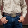 Western Belt Buckle Men Initial Letter ABCDJRM to Z Rodeo