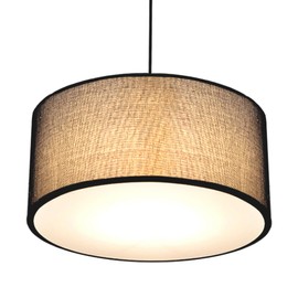Awclub Lampshade Diffuser, 15" Diameter Round Diffuser Lamp Shade for Drum Style Lampshades Pendants Softening Light, DIY Light Fits 15.5-17" Openings, Frosted White Acrylic