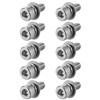 sourcing map M4 x 10mm Stainless Steel Hex Socket Head