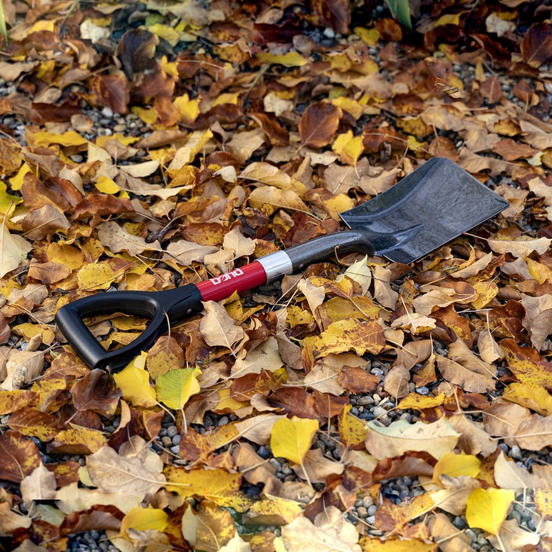 Bond Manufacturing LH047 Mini D-Handle Square Head Shovel, 1-PACK, Red/Black