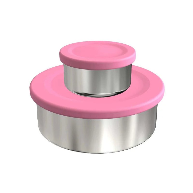 EcoCocoon Stainless Steel Leak-Proof Snack Pots - Set of 2,