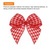 sourcing map 50Pcs Mini Gingham Ribbon Bow 1" Checkered Fabric
